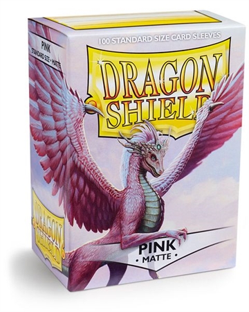 Dragon Shield - Matte Pink Sleeves - Standard Sleeves (100 stk) - Plastiklommer